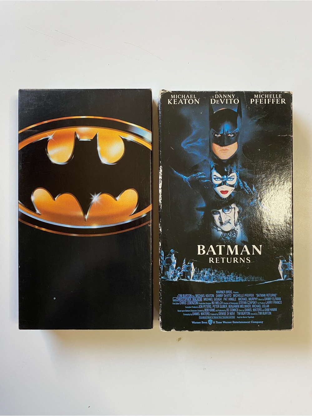 Batman & Batman Returns (VHS, 1990, 1992) Keaton Nicholson Devito